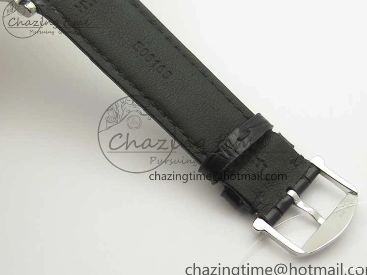 MIROTIME 0520 Portofino Automatic SS MKF 1:1 Best Edition White Dial On Black Leather Strap MIYOTA 9015 V Original 7204